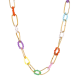 COLLANA AD ANELLI CON CRISTALLO - YNK23120F121