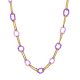 COLLANA AD ANELLI CON CRISTALLO - YNK23120F121