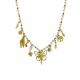 COLLANA CON FARFALLA E CHARMS PENDENTI - YNK23132E303 ORO