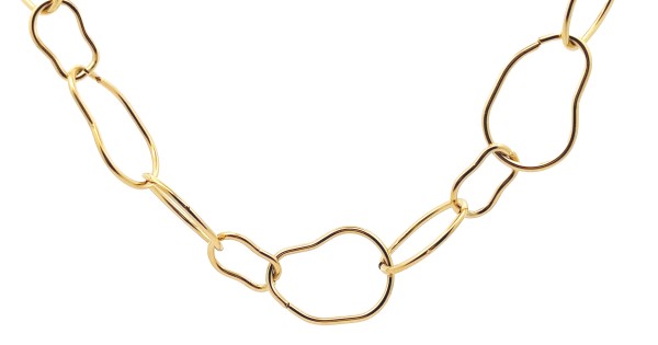 Collana Ernstes Design Rimorchio K765 Acciaio Inox Dorato Zirconia