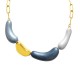 COLLANA CON ELEMENTI SMALTATI DALLE FORME ORGANICHE - YNK241344B710