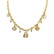 COLLANA A CATENA CON CHARMS E CRISTALLI - YNK241344B716