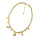 COLLANA A CATENA CON CHARMS E CRISTALLI - YNK241344B720