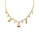 COLLANA A CATENA CON CHARMS E CRISTALLI - YNK241344B720