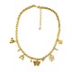 COLLANA A CATENA CON CHARMS E CRISTALLI - YNK241344B722