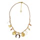 COLLANA FILO IN TESSUTO CON CHARMS CORNO MEZZALUNA - YNK241344B842 COLLANA FILO IN TESSUTO CON CHARMS CORNO MEZZALUNA - YNK241344B842