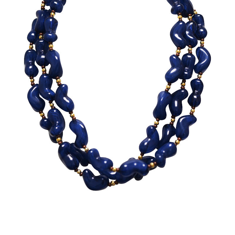 COLLANA DI PERLINE IN PLASTICA A TRE FILI - YNK241504B727 COLLANA DI PERLINE IN PLASTICA A TRE FILI - YNK241504B727