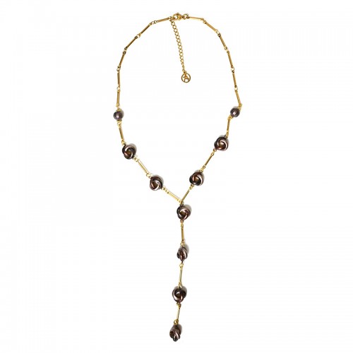 COLLANA A Y CON NODI SMALTATI - YNK241504B825