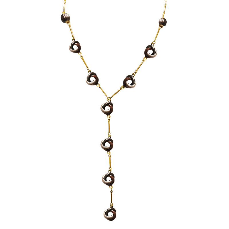 COLLANA A Y CON NODI SMALTATI - YNK241504B825 COLLANA A Y CON NODI SMALTATI - YNK241504B825