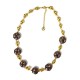 COLLANA CON SFERE DORATE E NODI SMALTATI - YNK241504B826 COLLANA CON SFERE DORATE E NODI SMALTATI - YNK241504B826