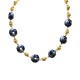 COLLANA CON SFERE DORATE E NODI SMALTATI - YNK241504B826 COLLANA CON SFERE DORATE E NODI SMALTATI - YNK241504B826