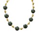 COLLANA CON SFERE DORATE E NODI SMALTATI - YNK241504B826 COLLANA CON SFERE DORATE E NODI SMALTATI - YNK241504B826
