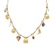 COLLANA FILO IN TESSUTO CON CHARMS BORSA - YNK241504B839