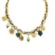 COLLANA INTRECCIATA CON PERLINE SMALTATE E CHARMS PENDENTI - YNK241584B834 COLLANA INTRECCIATA CON PERLINE SMALTATE E CHARMS PENDENTI - YNK241584B834