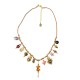 COLLANA FILO IN TESSUTO CON CHARMS COCCODRILLO - YNK241584B840