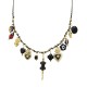 COLLANA FILO IN TESSUTO CON CHARMS COCCODRILLO - YNK241584B840