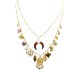 COLLANA DOPPIO FILO A CATENA CON CHARMS CORNO MEZZALUNA - YNK241584B843 COLLANA DOPPIO FILO A CATENA CON CHARMS CORNO MEZZALUNA - YNK241584B843