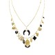 COLLANA DOPPIO FILO A CATENA CON CHARMS CORNO MEZZALUNA - YNK241584B843 COLLANA DOPPIO FILO A CATENA CON CHARMS CORNO MEZZALUNA - YNK241584B843