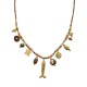 COLLANA FILO IN TESSUTO CON CHARMS PESCE - YNK24168B830