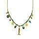 COLLANA FILO IN TESSUTO CON CHARMS PESCE - YNK24168B830