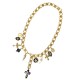 COLLANA A Y REGOLABILE CON CHARMS CROCE - YNK24184B841