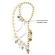 COLLANA A Y REGOLABILE CON CHARMS CROCE - YNK24184B841