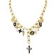 COLLANA A Y REGOLABILE CON CHARMS CROCE - YNK24184B841