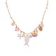 COLLANA CON PERLINE COLORATE E CHARMS MARINI - YNK25140C382