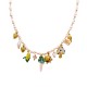 COLLANA CON PERLINE COLORATE E CHARMS - YNK25144C380