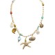 COLLANA CON PERLINE IN PLASTICA E CHARMS MARINI - YNK25148C366