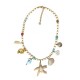 COLLANA CON PERLINE IN PLASTICA E CHARMS MARINI - YNK25148C366