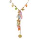 COLLANA LUNGA A Y CON CORDINO COLORATO E CHARMS - YNK25156C387