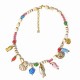 COLLANA CON PERLINE IN PLASTICA E CHARMS MARINI - YNK25160C368