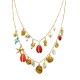 COLLANA DOPPIO FILO A CATENA CON CHARMS MARINI - YNK25196C391