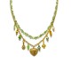 COLLANA DOPPIO FILO CON PIETRE COLORATE E CHARMS - YNK26150C727