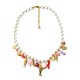 COLLANA DI PERLE CON CHARMS MARINI - YNK26188C733
