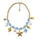 COLLANA CHARMS MARINI CON CRISTALLI COLORATI - YNK26190C729