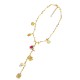 COLLANA A Y CON CHARMS FLOREALI E PERLINE COLORATE - YNK26198C731