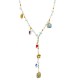 COLLANA A Y CON CHARMS FLOREALI E PERLINE COLORATE - YNK26198C731