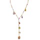 COLLANA A Y CON CHARMS FLOREALI E PERLINE COLORATE - YNK26198C731