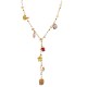 COLLANA A Y CON CHARMS FLOREALI E PERLINE COLORATE - YNK26198C731