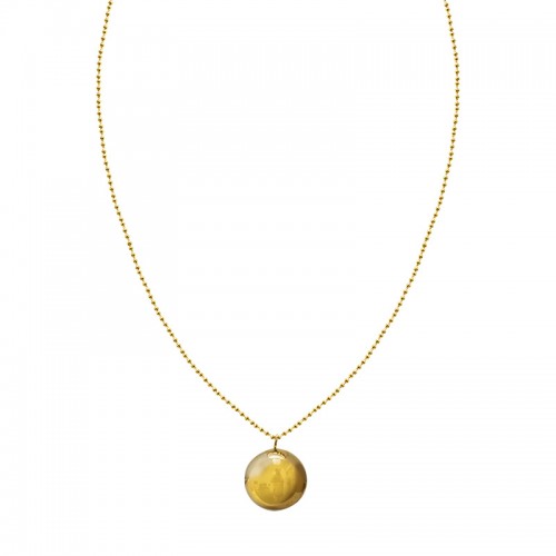 LONG ANGEL CALLER NECKLACE WITH BALL CHAIN ​​- YY2464B100