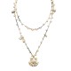COLLANA LUNGA ALL'UNCINETTO CON PERLINE E CIONDOLO CONCHIGLIA - YY25124C635
