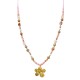 COLLANA LUNGA REGOLABILE CON PIETRE E CIONDOLO FIORE - YY25132C639