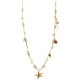 COLLANA LUNGA REGOLABILE CON PERLINE E CIONDOLO STELLA MARINA - YY25132C644