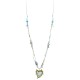 COLLANA LUNGA IN CORDINO CON PERLINE E CIONDOLO CUORE - YY25140C631
