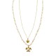 COLLANA LUNGA A DOPPIO FILO CON PERLINE E CIONDOLI TARTARUGA - YY25140C643