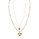 COLLANA LUNGA A DOPPIO FILO CON PERLINE E CIONDOLI TARTARUGA - YY25140C643