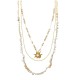 COLLANA LUNGA A TRE FILI CON PERLINE E CIONDOLO CONCHIGLIA - YY25180C630