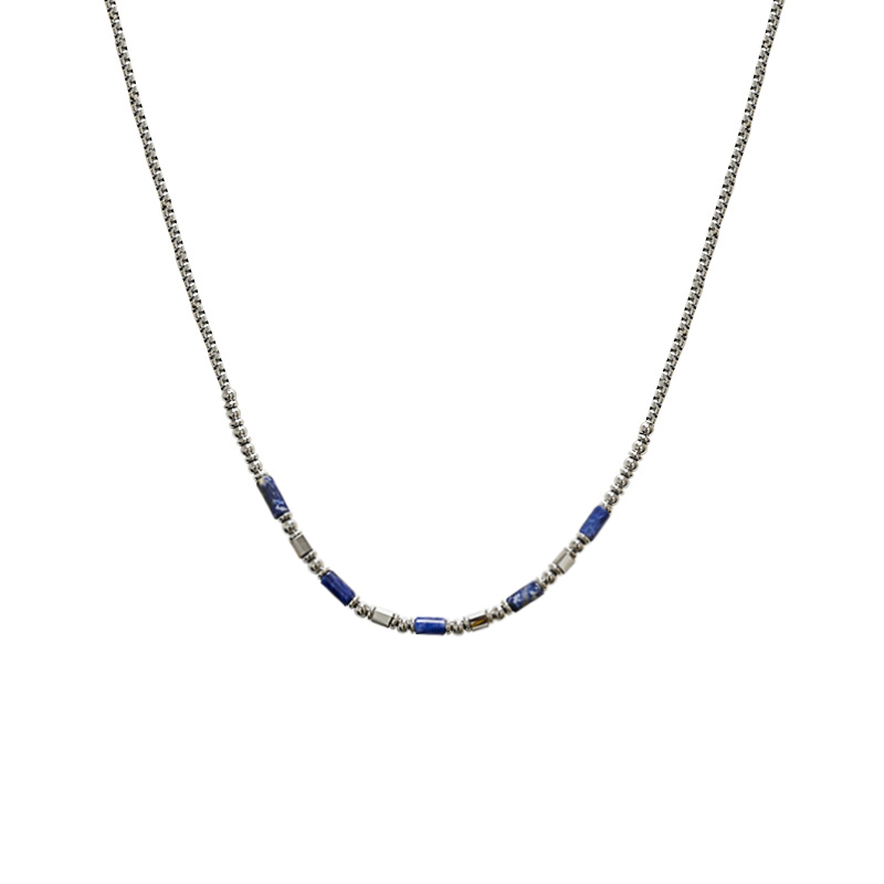 COLLANA UOMO CON SFERE E PIETRE - KM241128A963/964/965 COLLANA UOMO CON SFERE E PIETRE - KM241128A963/964/965